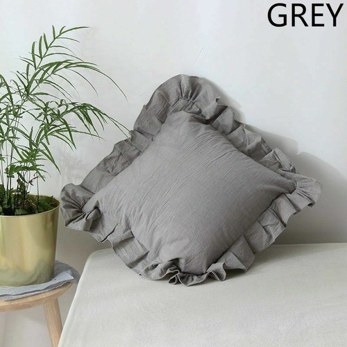 Ruffle cotton throw - cotton,