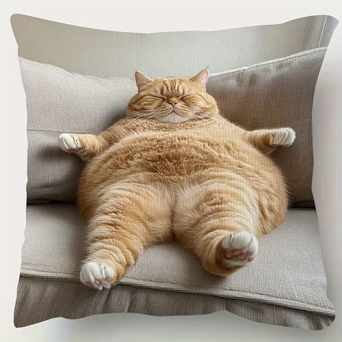 1pc cushion cover lazy chubby - 1pc,