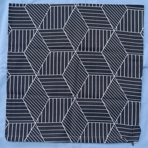 Cushion cover black white - cover:,
