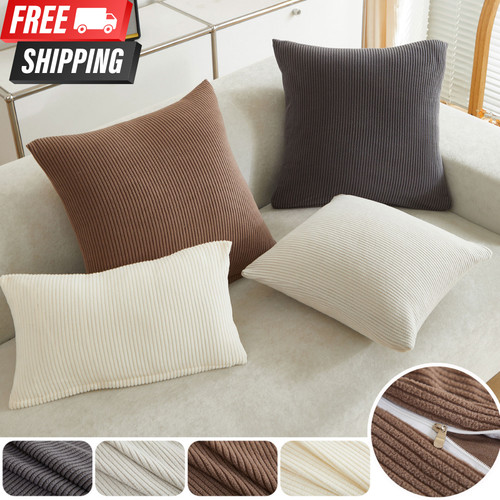 Soft striped cushion cover - soft,