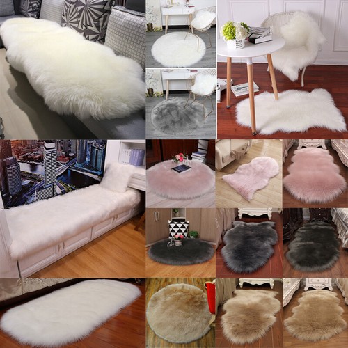 Soft fluffy sheepskin chair - fluffy,