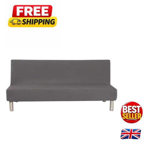 Elegant grey armless sofa - grey, bed