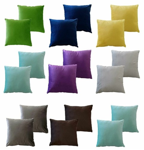 Set plain velvet cushion - set,